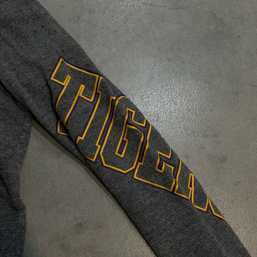 PINK Victoria's Secret LSU Hoodie with Yellow Details - Picture 3 of 5